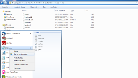 edit hosts windows with notepad edit hosts windows with notepad