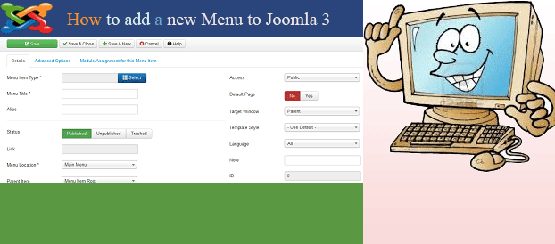 How to add a new Menu to Joomla 3
