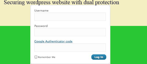 Securing wordpress website with dual protection