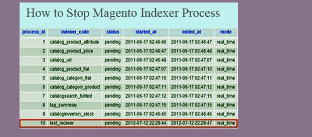 How to Stop Magento Indexer Process