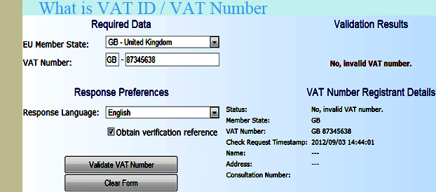 What is VAT ID / VAT Number