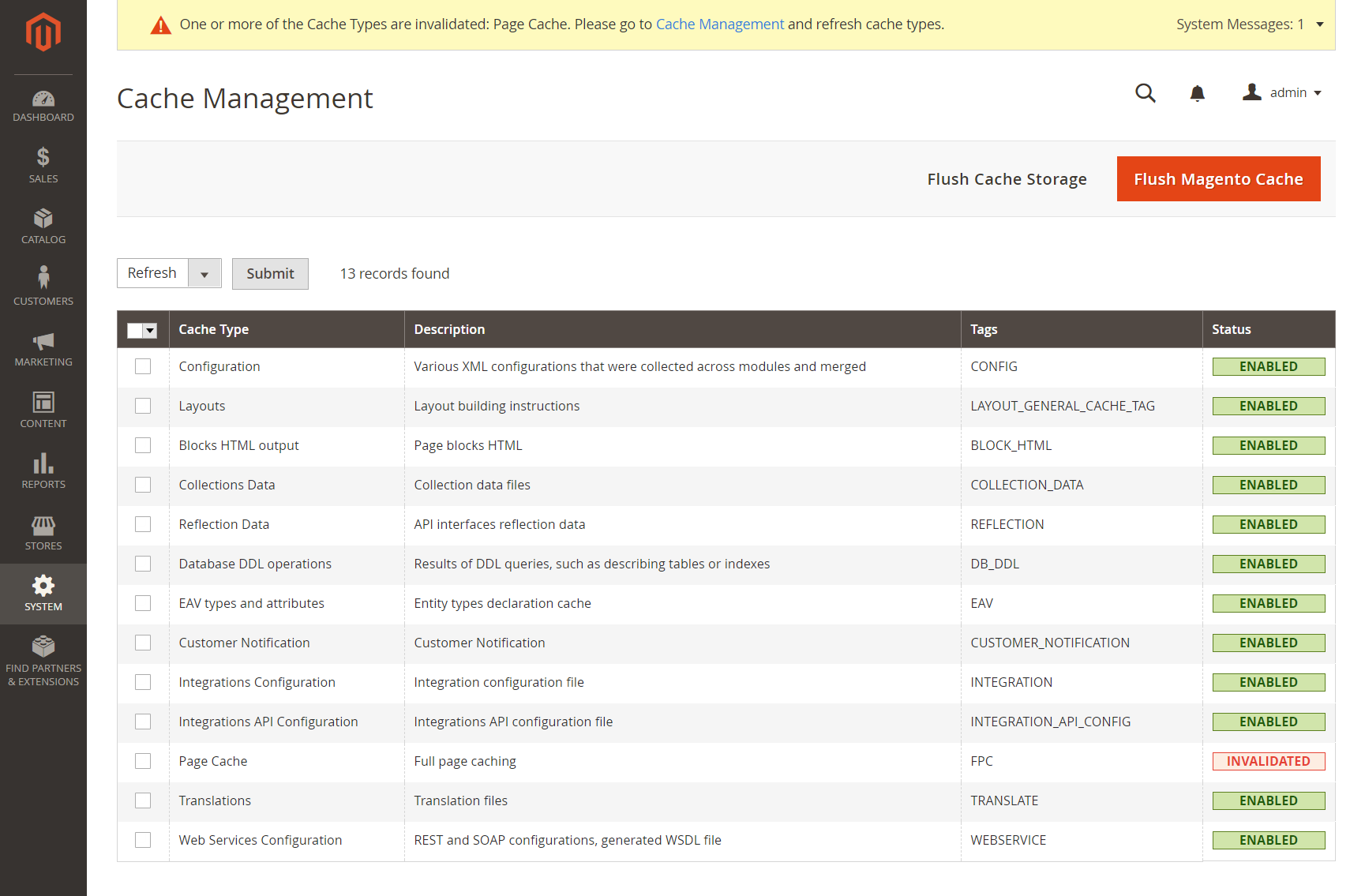 Magento 2 Cache Type and how to clear cache in Magento 2